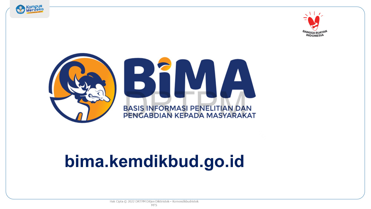 BIMA platform used for the implementation of research and community service programs in 2023