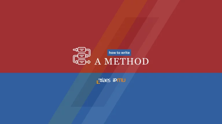 How to write the method section?