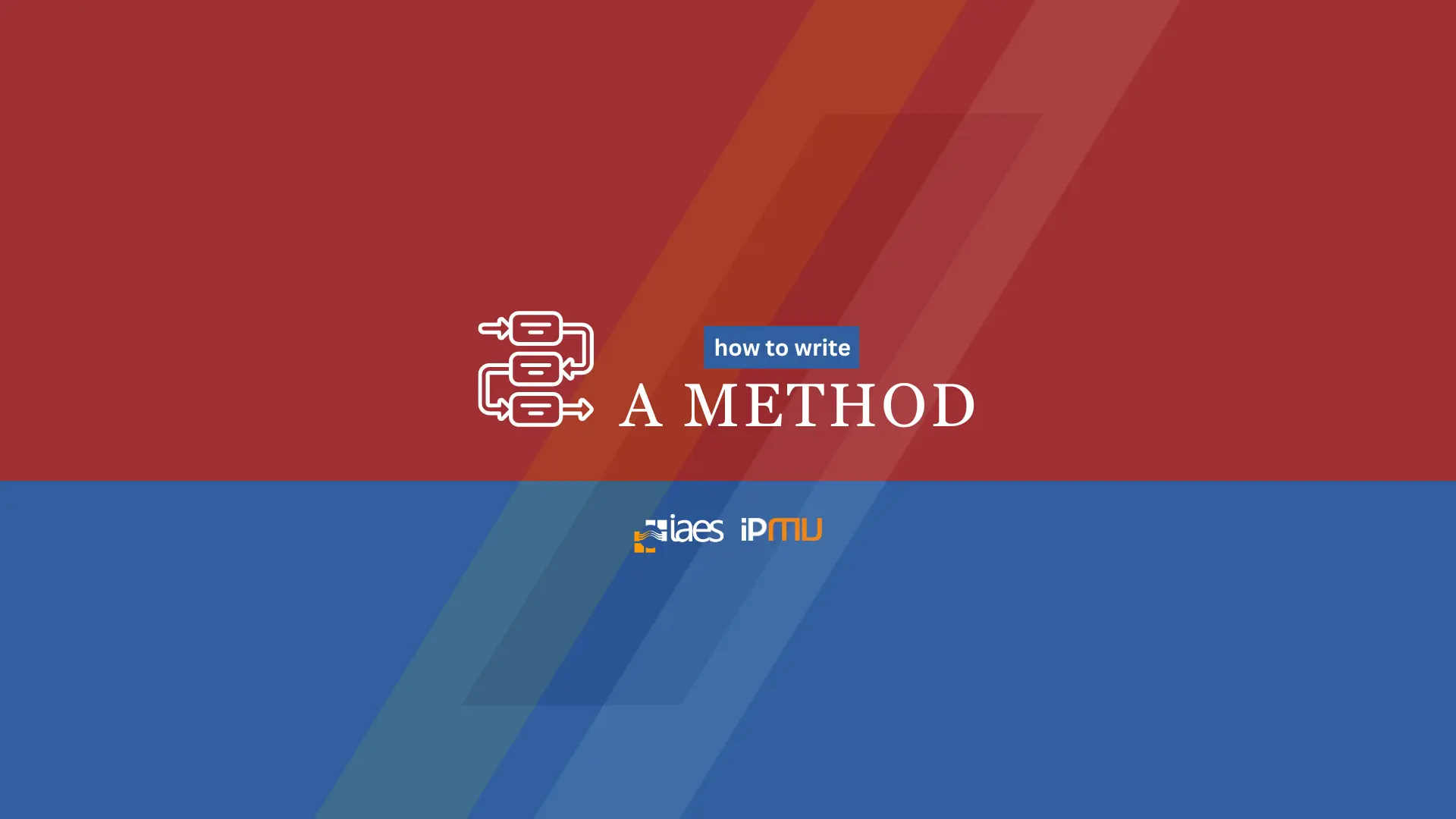 How to write the method section?
