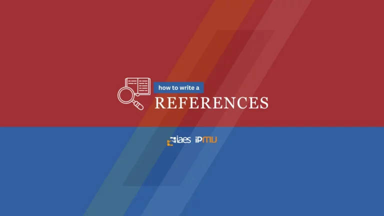 How to write reference section?