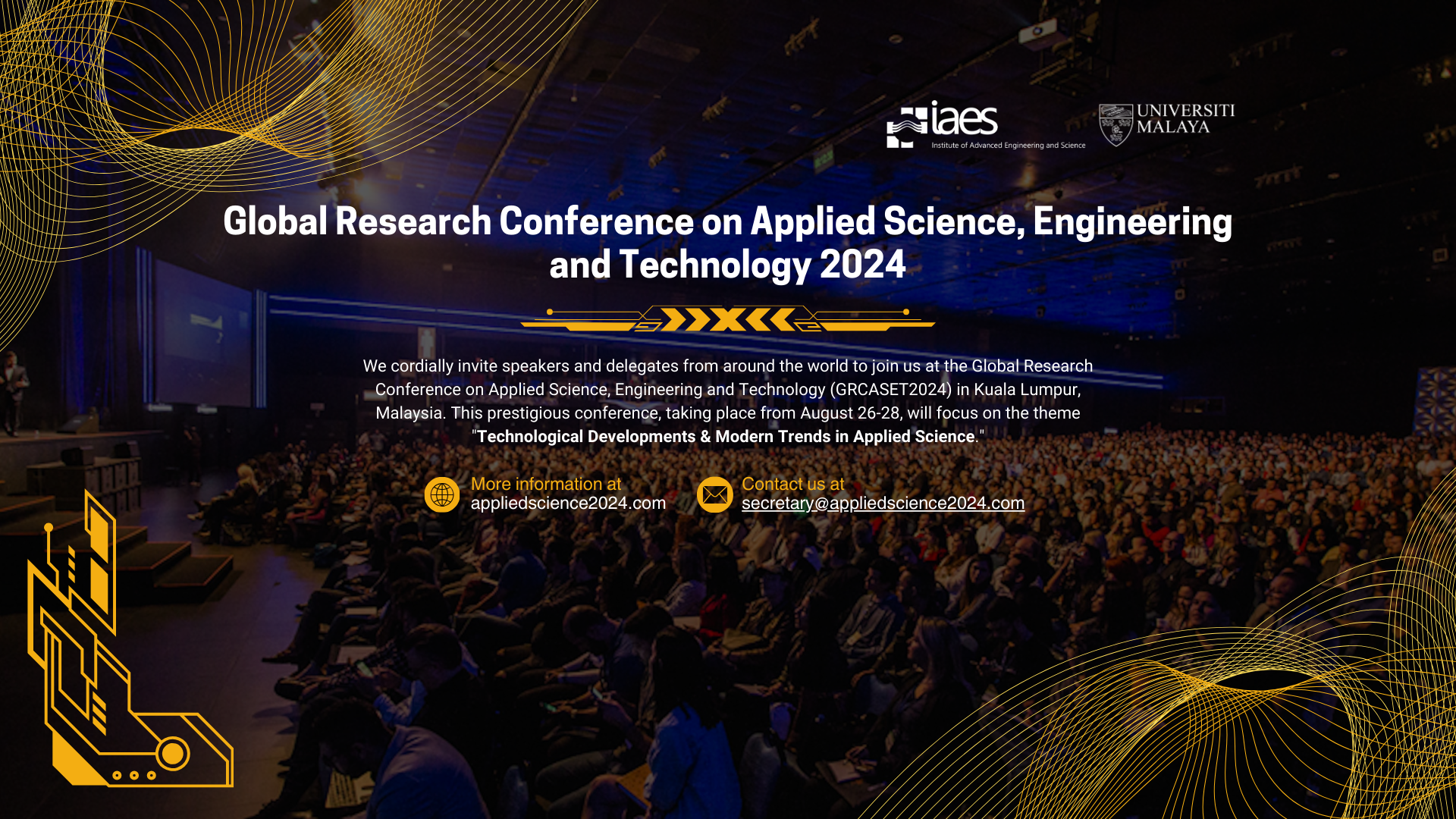 Global Research Conference on Applied Science, Engineering and Technology (GRCASET2024)